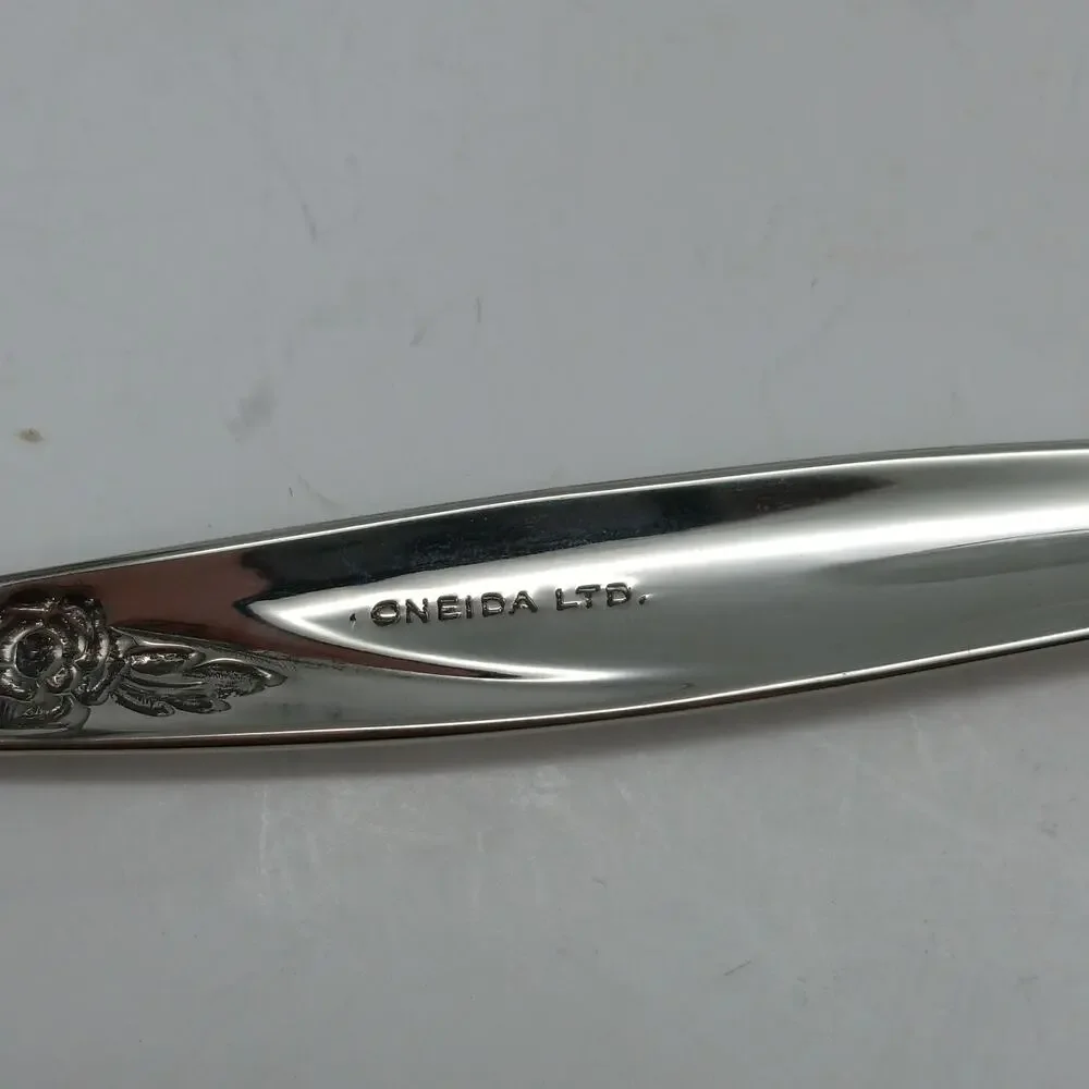 8X Tbsp Oneida LA ROSE Table Spoons Rogers Premier Stainless